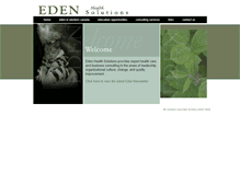Tablet Screenshot of edenhealthsolutions.com